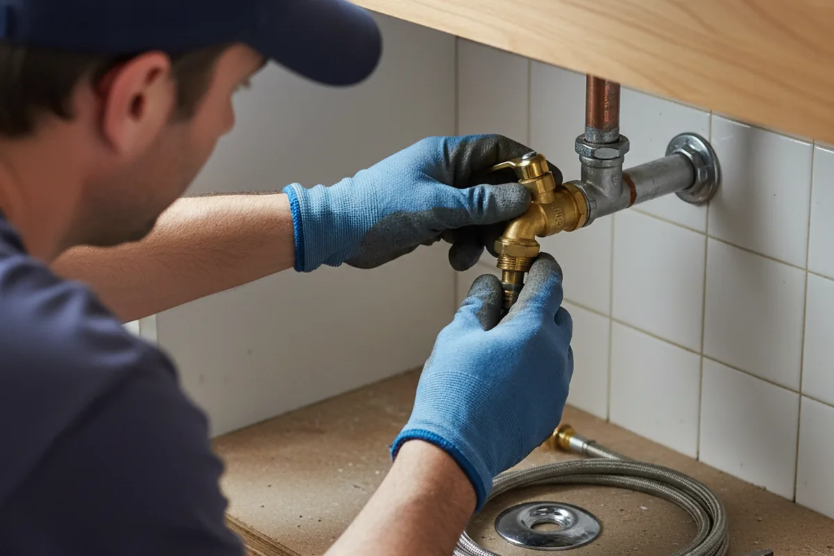 Shutoff valve and fitting work during Repiping in Barto